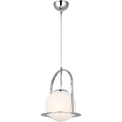 Lampe à suspension 40W Façonner Sphérique 103×23 cm. Salle, salle à manger et chambre. Cristal, Métal et Verre. Couleur chromé