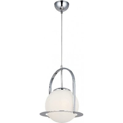 178,95 € Free Shipping | Hanging lamp 40W Spherical Shape 105×26 cm. Dining room, bedroom and lobby. Crystal, Metal casting and Glass. Plated chrome Color