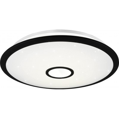 376,95 € Free Shipping | Indoor ceiling light Trio 50W Round Shape 65×65 cm. Dining room, bedroom and lobby. Modern Style. PMMA. Black Color
