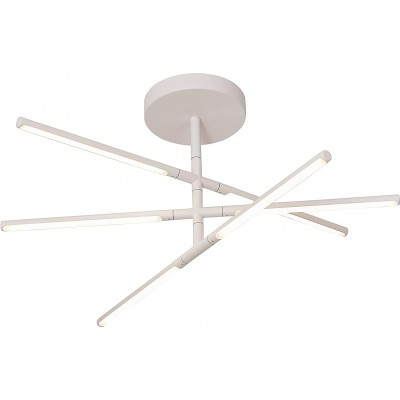 493,95 € Spedizione Gratuita | Lampada da soffitto 73×73 cm. 6 punti luce Acrilico. Colore bianca