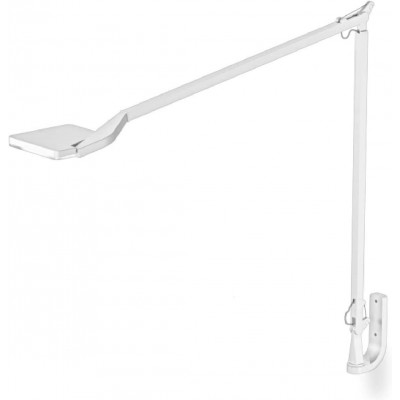 Lampada da scrivania 10W Forma Angolare 119×20 cm. LED con morsetto da tavolo Soggiorno, sala da pranzo e atrio. Alluminio. Colore bianca