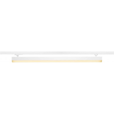 Lámpara de techo Forma Alargada 114×12 cm. LED regulable. Sistema trifásico Comedor, dormitorio y vestíbulo. Estilo moderno. Acrílico y Aluminio. Color blanco