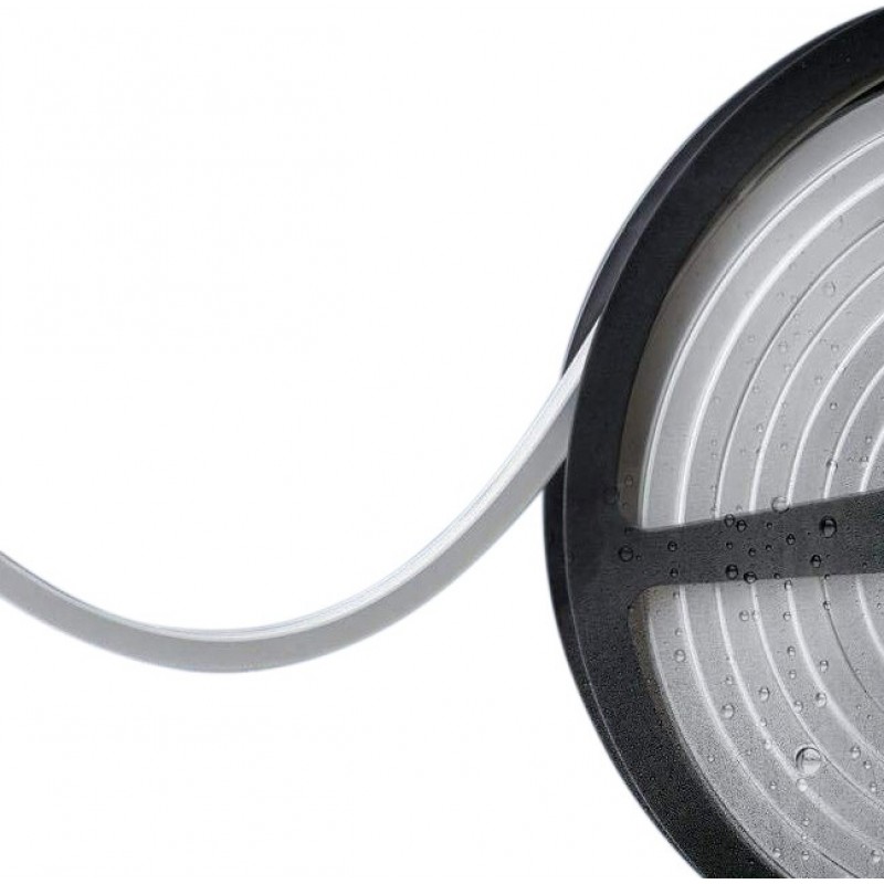 214,95 € 免费送货 | LED灯条和软管 LED 拉长的 形状 500 cm. 5米。 LED 灯带线圈卷轴。开口端 阳台, 花园 和 公共场所. 白色的 颜色
