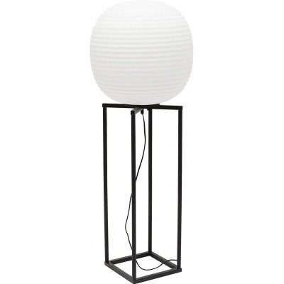 Floor lamp Spherical Shape 110×40 cm. Living room, bedroom and lobby. Modern Style. Steel and Glass. White Color