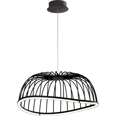 537,95 € Free Shipping | Hanging lamp 30W Round Shape Ø 61 cm. Adjustable height Dining room, bedroom and lobby. Modern Style. Acrylic. Black Color