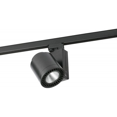 308,95 € Free Shipping | Indoor spotlight 25W 2700K Very warm light. Cylindrical Shape 27×19 cm. Adjustable. Installation in track-rail system Living room, bedroom and lobby. Aluminum. Black Color