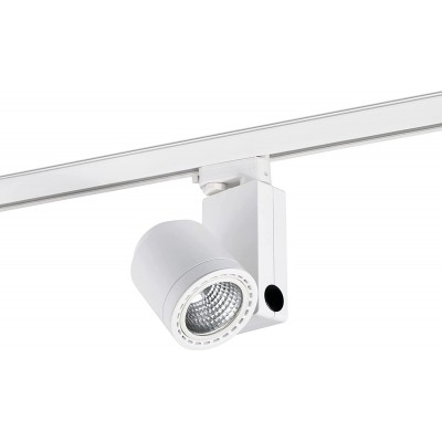 373,95 € Spedizione Gratuita | Faretto da interno 12W 4000K Luce neutra. 24×16 cm. LED regolabile. sistema ferroviario-rotaia Alluminio. Colore bianca