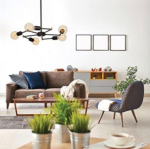 509,95 € Spedizione Gratuita | Lampadario 60W 50×50 cm. 5 faretti Metallo. Colore nero