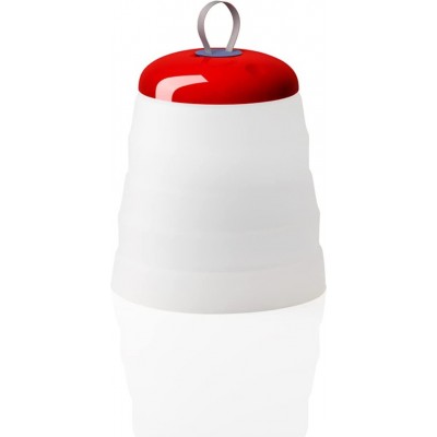 Lámpara de sobremesa 2W Forma Cónica 25×24 cm. LED portátil con regulador táctil Salón, dormitorio y vestíbulo. ABS. Color blanco