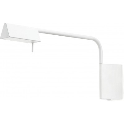 Aplique de pared interior 4W 41×19 cm. Metal. Color blanco