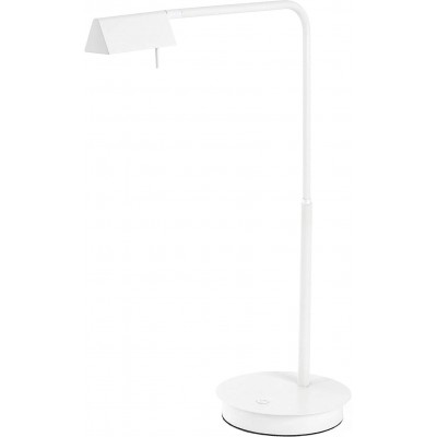 Lámpara de escritorio 4W Forma Alargada 53×44 cm. Comedor, dormitorio y vestíbulo. Estilo moderno y cool. Metal. Color blanco