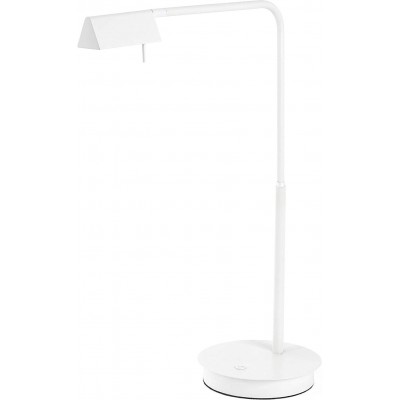 349,95 € Envoi gratuit | Lampe de bureau 4W 53×44 cm. Métal. Couleur blanc