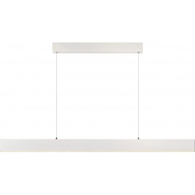 362,95 € Free Shipping | Hanging lamp 36W Rectangular Shape 138×119 cm. LED Living room, dining room and bedroom. Modern Style. Metal casting. White Color