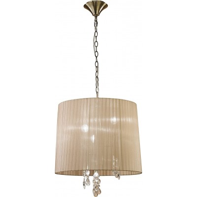 391,95 € Spedizione Gratuita | Lampada a sospensione 20W 156×50 cm. Altezza regolabile Cristallo e metallo. Colore sabbia