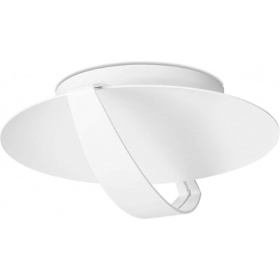 218,95 € Envío gratis | Aplique de pared interior 18W 39×33 cm. LED Acero y aluminio. Color blanco