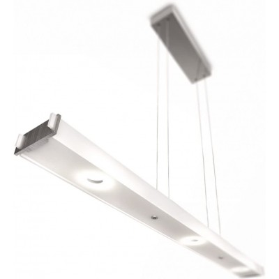Lampe à suspension Philips 7W Façonner Étendue 150×94 cm. LED Salle, chambre et hall. Style moderne. Aluminium et Cristal. Couleur gris