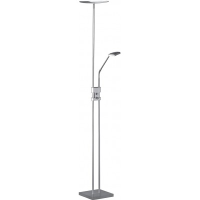97,95 € Free Shipping | Floor lamp Trio 15W 3000K Warm light. Extended Shape 180×23 cm. Auxiliary reading light Bedroom. Modern Style. Metal casting. Gray Color