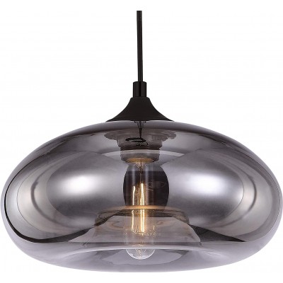 81,95 € Free Shipping | Hanging lamp 40W Spherical Shape Ø 27 cm. Kitchen and lobby. Modern Style. Crystal. Gray Color