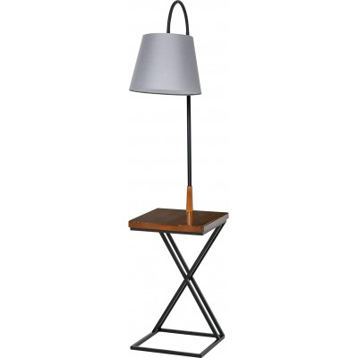 111,95 € Spedizione Gratuita | Lampada da pavimento 40W 165×36 cm. Acciaio, polietilene e legna