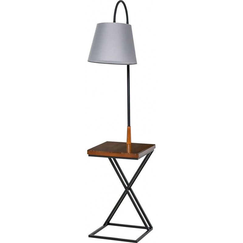 111,95 € Spedizione Gratuita | Lampada da pavimento 40W 165×36 cm. Acciaio, polietilene e legna