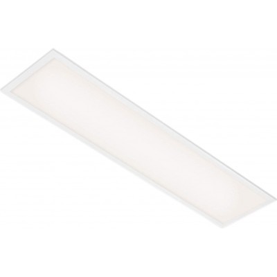 73,95 € Envio grátis | Luz de teto interna 100×25 cm. LED Pmma e metais. Cor branco