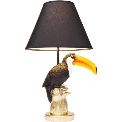 Lampe de table 50×28 cm. Conception de toucan Salle, chambre et hall. Style frais. PMMA et Bois. Couleur noir