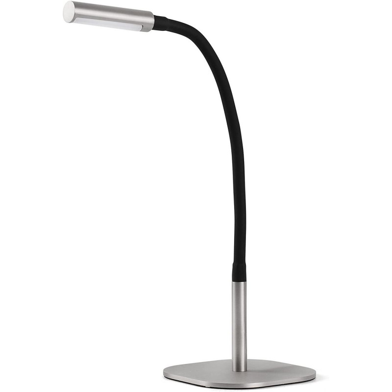 55,95 € Free Shipping | Desk lamp 4W Extended Shape 36×18 cm. Dining room, bedroom and lobby. Nickel Metal. Nickel Color
