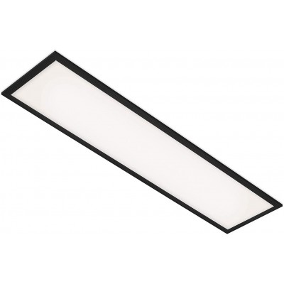 Innendeckenleuchte 100×25 cm. Dimmbare LED Pmma und metall. Schwarz Farbe