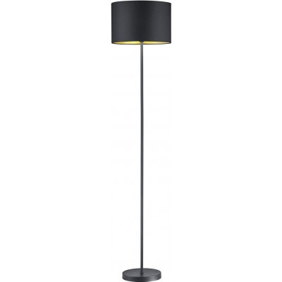 Floor lamp Trio Cylindrical Shape 161×35 cm. Living room, dining room and bedroom. Modern Style. Metal casting. Black Color