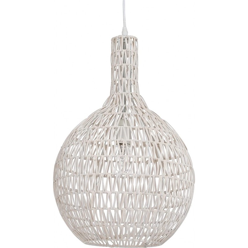 79,95 € Free Shipping | Hanging lamp 60W Spherical Shape 54×33 cm. Living room, dining room and lobby. Nordic Style. Metal casting. White Color