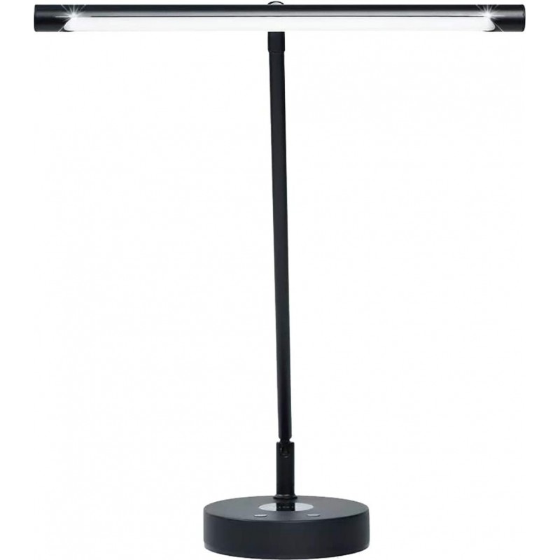 102,95 € Free Shipping | Desk lamp Extended Shape 62×17 cm. Wireless and dimmable LED. USB connection Living room, dining room and lobby. Aluminum. Black Color