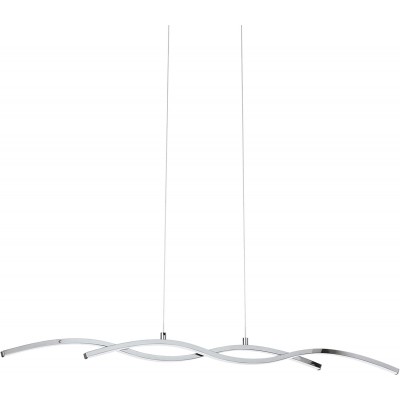139,95 € Free Shipping | Hanging lamp Eglo 9W Extended Shape 120×87 cm. Living room, bedroom and lobby. Modern Style. Aluminum and PMMA. Plated chrome Color
