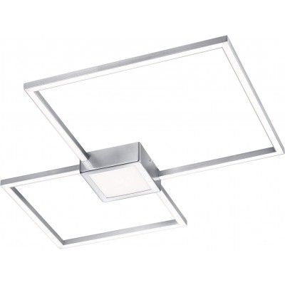 73,95 € Kostenloser Versand | Deckenlampe Trio 28W 65×65 cm. Pmma und metall. Nickel Farbe