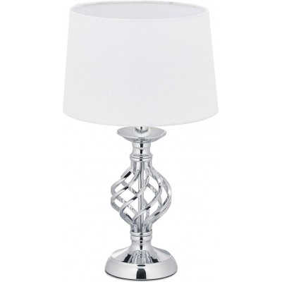 79,95 € Free Shipping | Table lamp 44×25 cm. Tactile Pmma, metal casting and linen. White Color