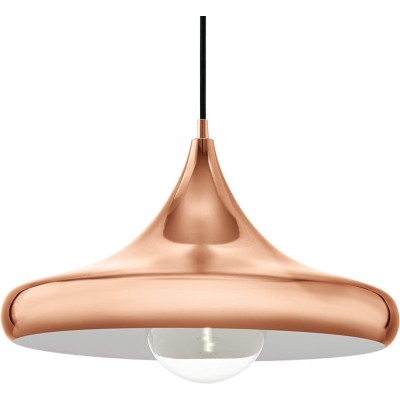 128,95 € Free Shipping | Hanging lamp Eglo 60W Round Shape Ø 40 cm. Living room, dining room and bedroom. Modern Style. Golden Color