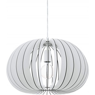 84,95 € Free Shipping | Hanging lamp Eglo 60W Spherical Shape Dining room, bedroom and lobby. Modern Style. Metal casting. Silver Color