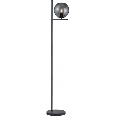 104,95 € Free Shipping | Floor lamp Trio 28W Spherical Shape 150×32 cm. Living room, dining room and bedroom. Modern Style. Metal casting. Black Color