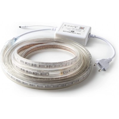 LED-Streifen und Schlauch 10W LED 1300 cm. 13 Meter. LED Strip Coil-Reel. Alexa und Google Home Weiß Farbe