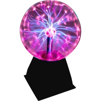 Iluminação decorativa Forma Esférica 30×25 cm. Esfera de plasma com efeitos de luz Sala de estar, sala de jantar e quarto. Estilo retro. Vidro