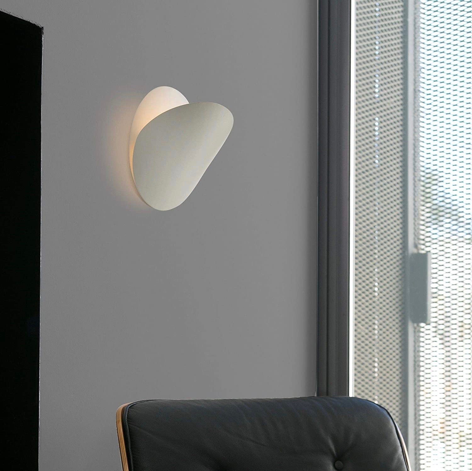 71,95 € Free Shipping | Indoor wall light 8W Ø 19 cm. Aluminum and crystal. White Color