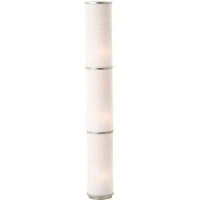 Lampadaire Façonner Cylindrique 138×19 cm. Salle, salle à manger et chambre. Style rustique. Couleur blanc