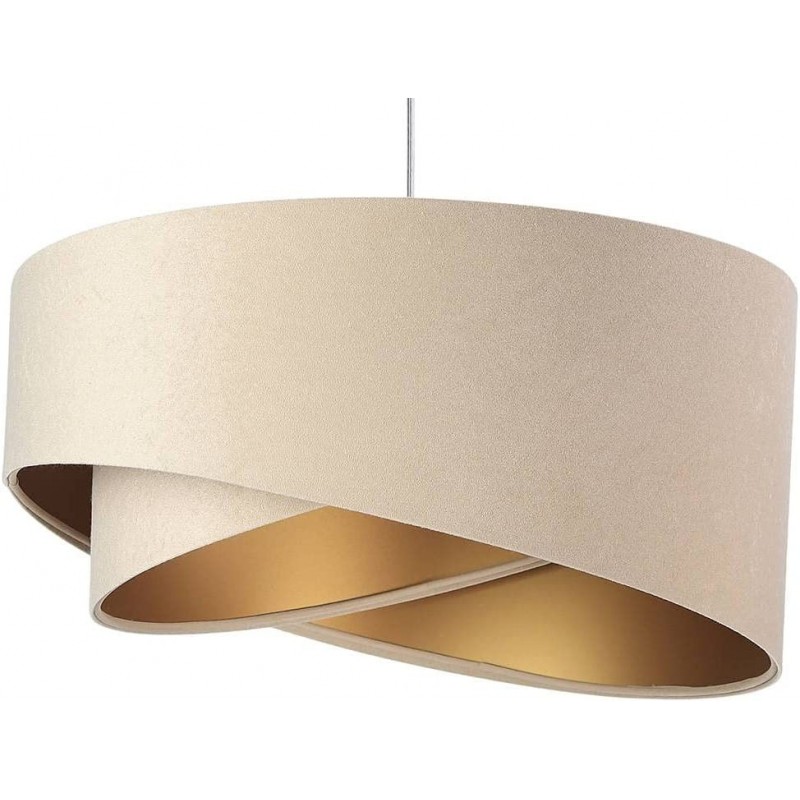 112,95 € Free Shipping | Hanging lamp Cylindrical Shape Ø 50 cm. Living room, dining room and bedroom. Beige Color