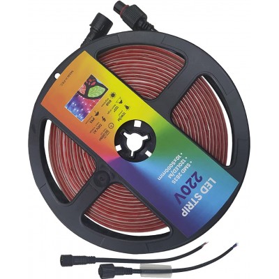 78,95 € Free Shipping | LED strip and hose 12W LED Extended Shape 500 cm. 5 meters. Multicolor RGB LED Strip Coil-Reel Terrace, garden and public space