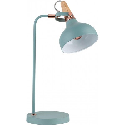 108,95 € Free Shipping | Desk lamp 20W Round Shape 51×26 cm. Dining room, bedroom and lobby. Modern Style. Metal casting and Wood. Green Color