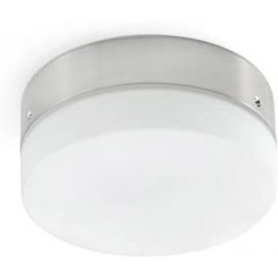Потолочный вентилятор с подсветкой 18W Круглый Форма 15×6 cm. Светодиодный потолочный светильник для вентилятора Столовая, спальная комната и лобби. Алюминий. Белый Цвет