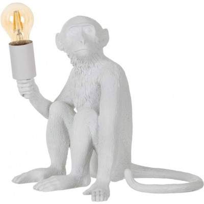Настольная лампа 40W 30×30 cm. Дизайн в виде обезьяны Гостинная, столовая и спальная комната. Смола. Белый Цвет