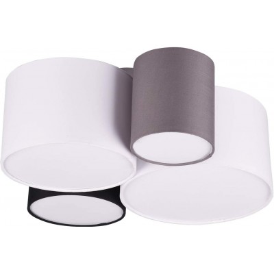 133,95 € Free Shipping | Ceiling lamp Trio 42W Cylindrical Shape 51×47 cm. 4 spotlights Living room, dining room and bedroom. Modern Style