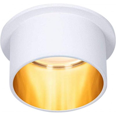 Коробка из 3 единиц Внутренний точечный светильник 18W Круглый Форма 7×7 cm. Диммируемые светодиоды Гостинная, спальная комната и ванная комната. Алюминий. Белый Цвет