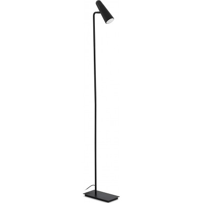 Lampada da pavimento 4W Forma Conica 112×20 cm. Ufficio. Metallo. Colore nero