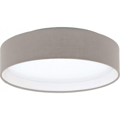 Indoor ceiling light Eglo 11W 3000K Warm light. Round Shape 34×34 cm. Living room, dining room and lobby. Modern Style. PMMA. Beige Color